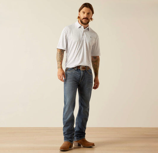 Men’s Ariat Four Leaf Clover Polo