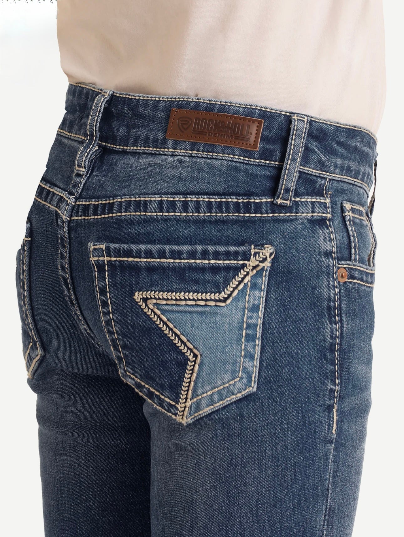Rock&Roll Women's Star BootCut Jean
