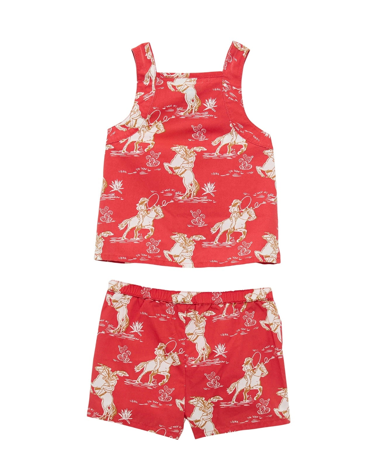 Wrangler West Baby Girl Red Cowgirl Set