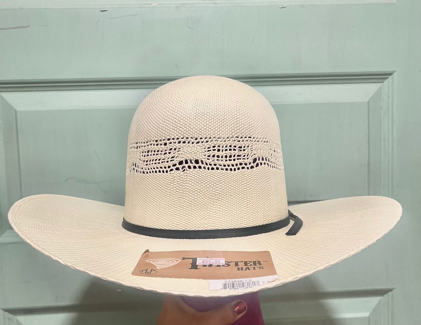 Twister Bangora Open Crown Straw Cowboy Hat