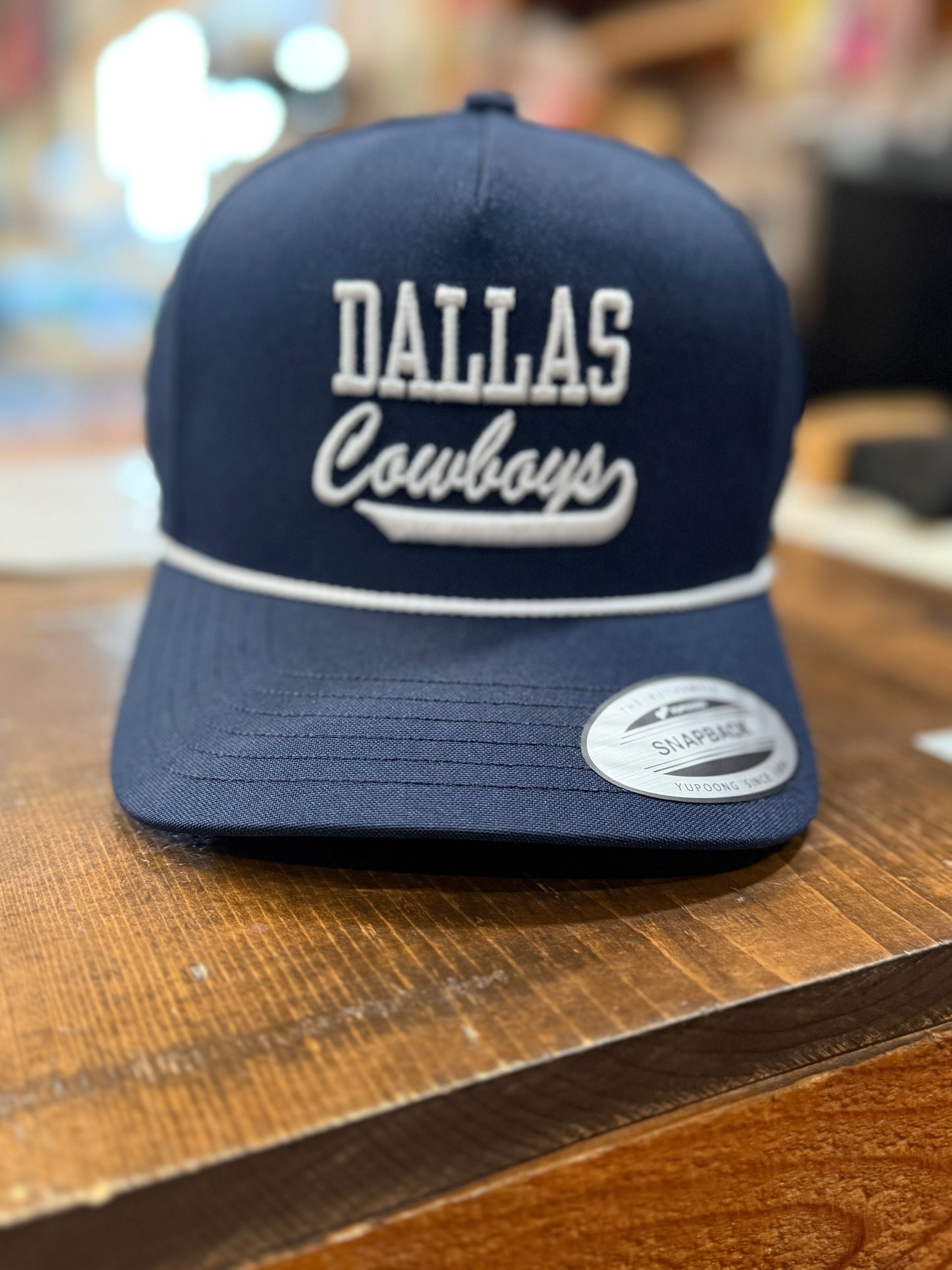 "DALLAS COWBOYS" HAT NAVY W/WHITE LOGO 🤠
