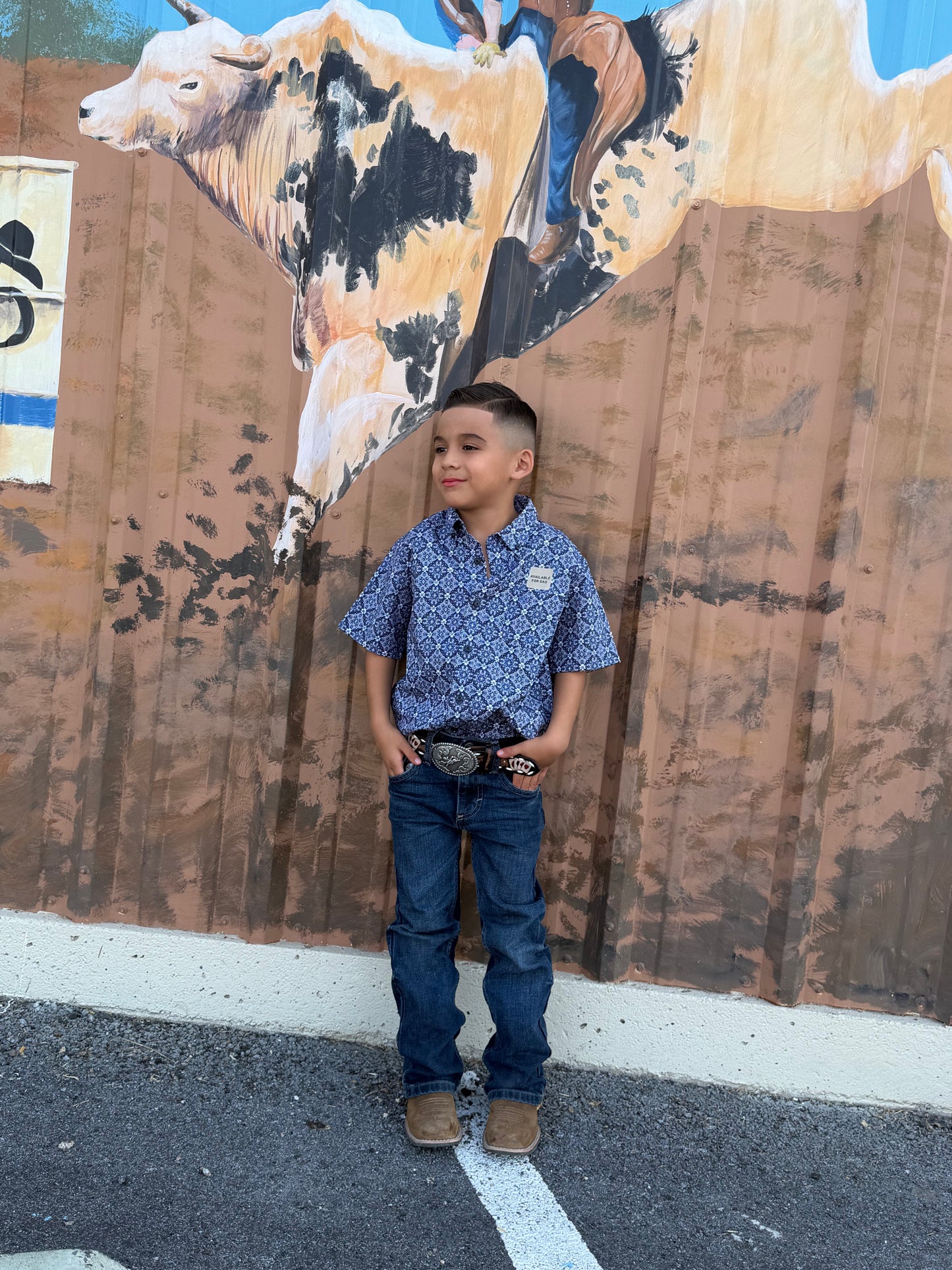 Ariat Boys Bill Shirt Evening Blue - 10073677 🤠