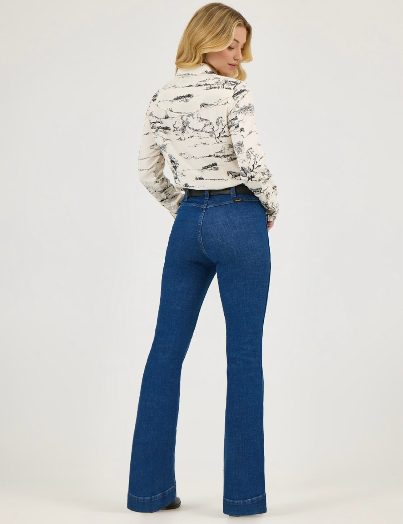 Wrangler X Lainey Pintuck Flares Moonlight