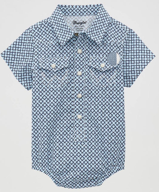 Wrangler Infant Boys Onesie Blue - 112378884✅