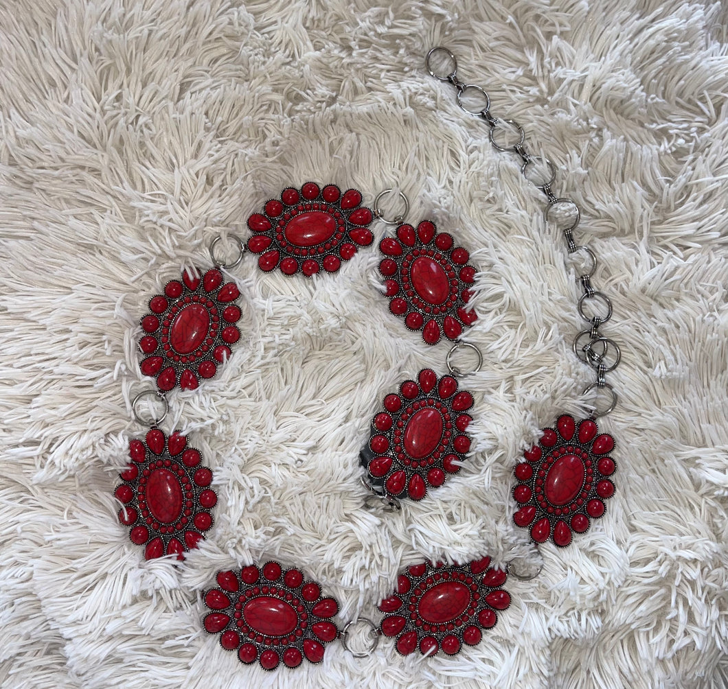 Flower Concho Belt
