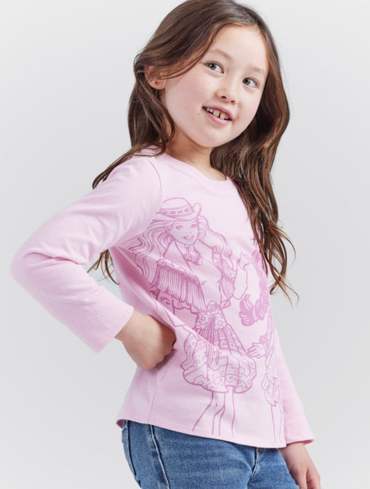 Wrangler X Barbie Dolls Long-sleeve T-shirt