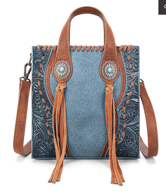 Trinity Ranch Concho Collection Mini Tote/Crossbody