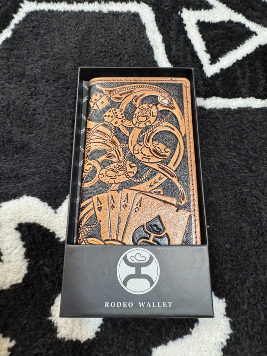 Gambler Tan Playing Card Hooey wallet