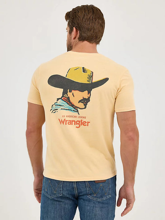 MEN'S WRANGLER MINERAL WASH BACK GRAPHIC T-SHIRT