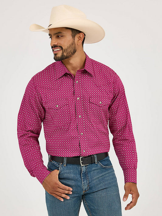 MEN'S 20X® COMPETITION ADVANCED COMFORT LONG SLEEVE TWO POCKET WESTERN SNAP SHIRT