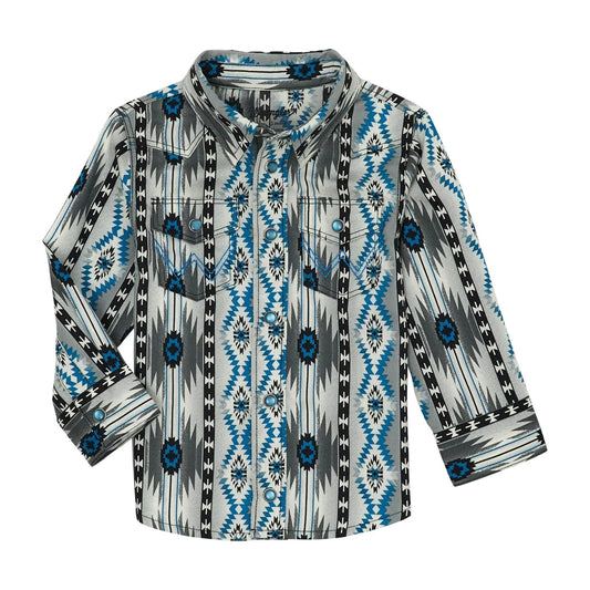 Infant/Toddler Boy's Wrangler Checotah Snap Front Shirt
