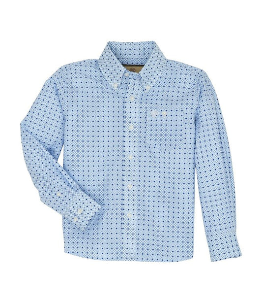 WRANGLER BOYS CLASSIC LS BLUE