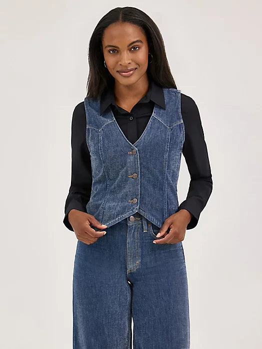 WOMEN'S WRANGLER AIRY DENIM VEST