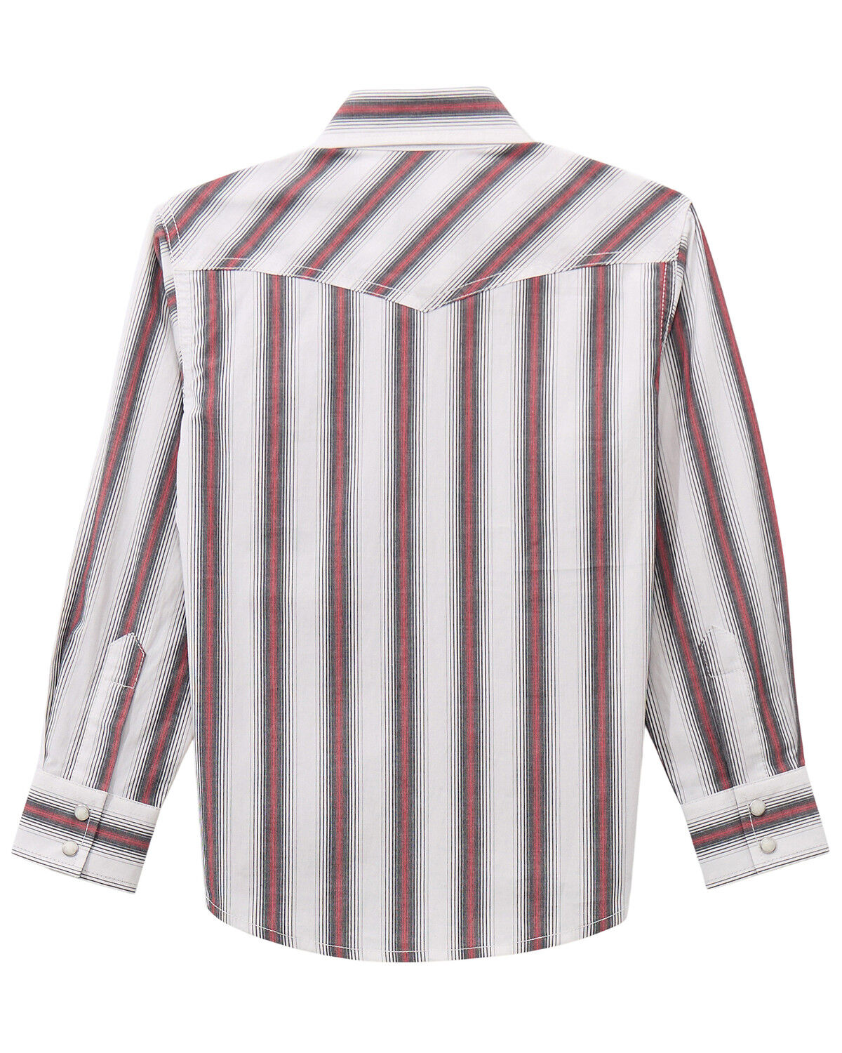 WRANGLER 20X BOYS' STRIPED LONG SLEEVE SNAP STRETCH WESTERN SHIRT