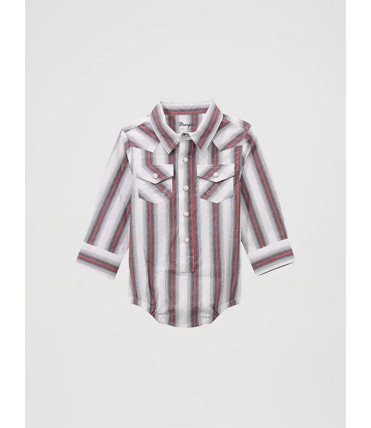 112369514 Wrangler Baby Boy Striped Onesie