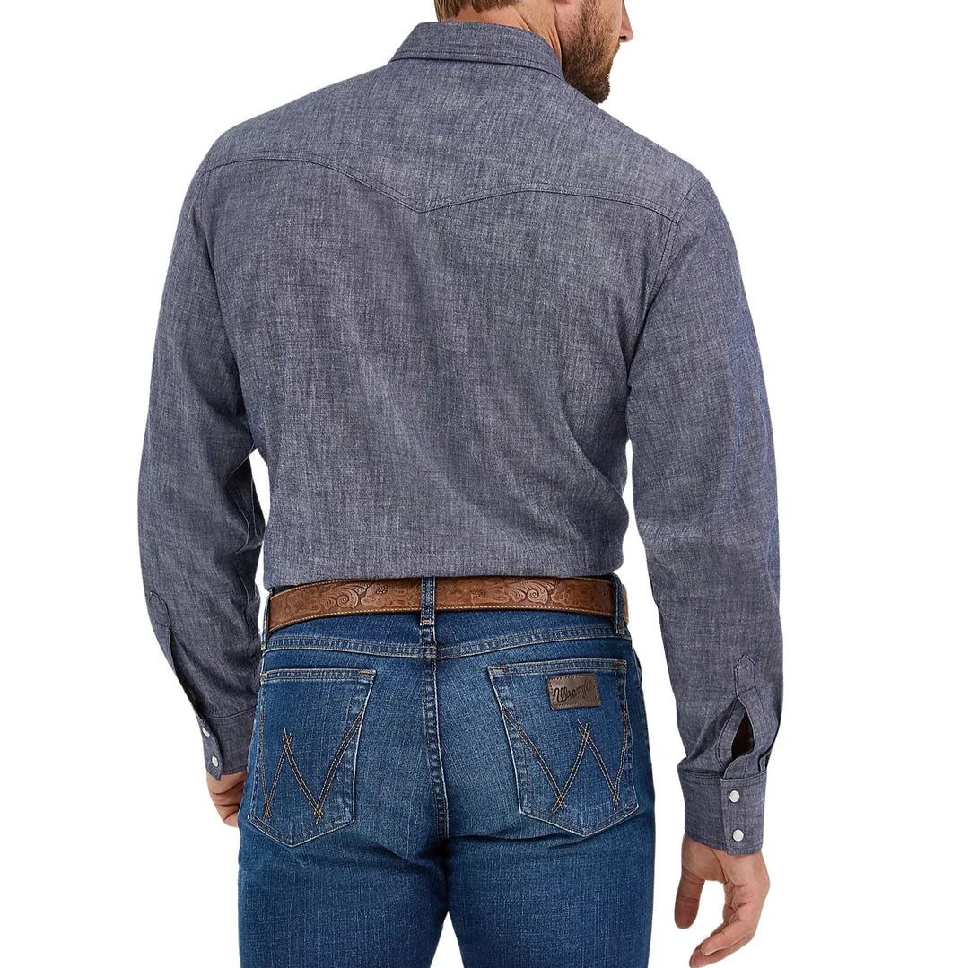 Wrangler Cody Johnson Navy Men's Western Snap 112369519