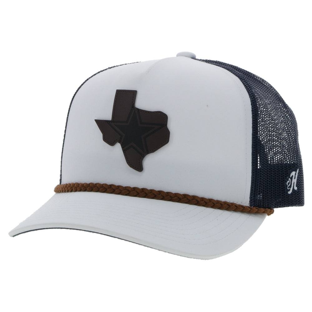 "DALLAS COWBOYS" WHITE/BLUE HAT W/ BROWN TEXAS LOGO🧢