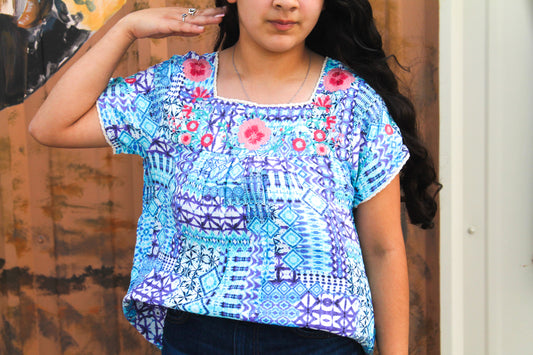 Savanna Jane- Navy Floral Top
