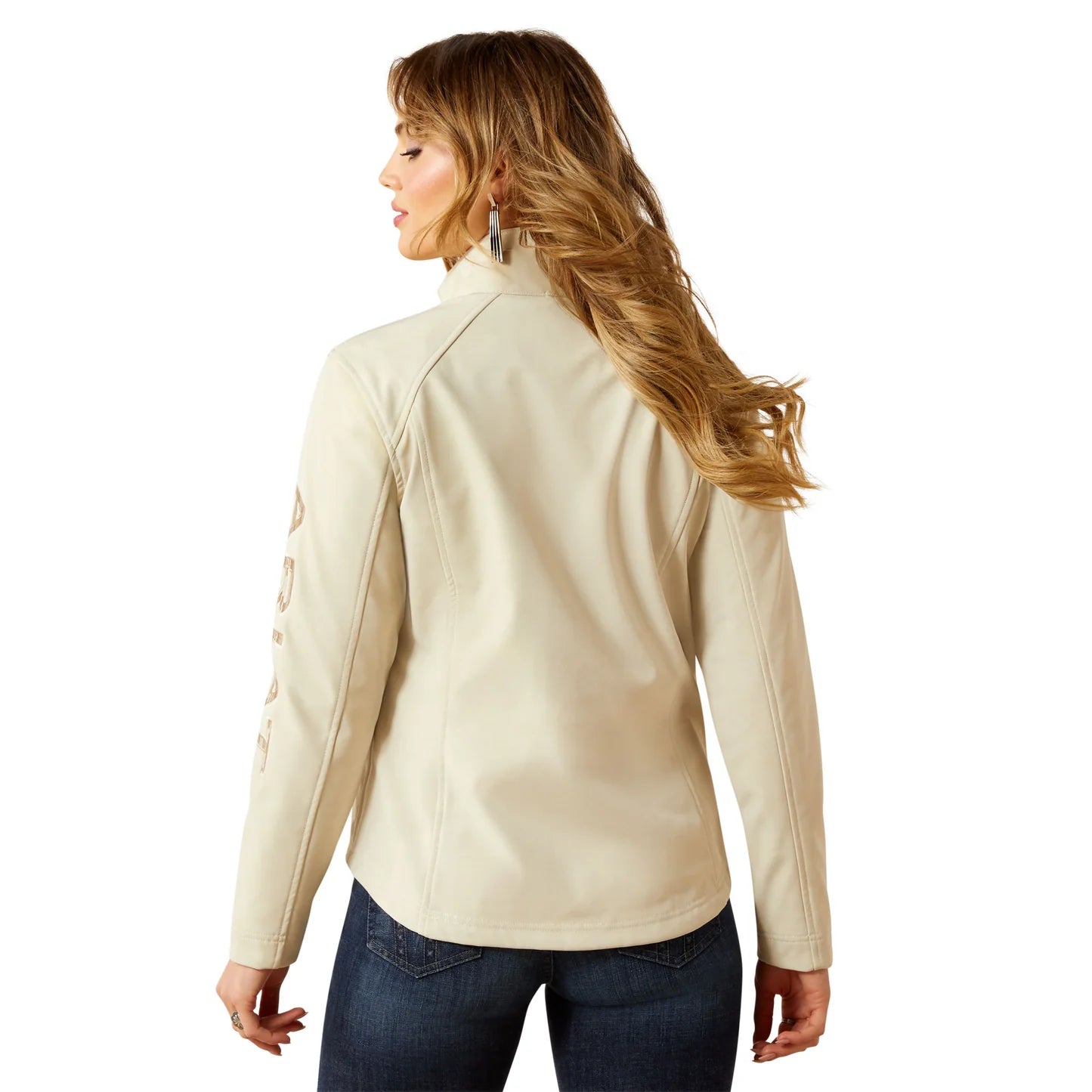 Ariat Ladies Oyster Grey Softshell Logo Jacket 10062306
