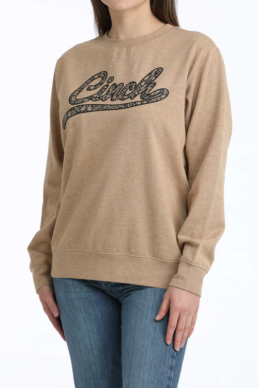 CINCH MAK7905007 Women's Sweatshirt Heather Brown