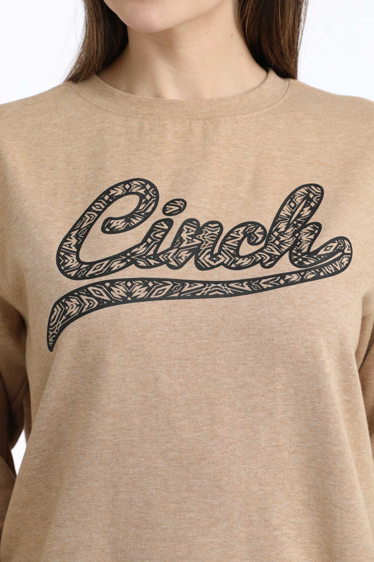 CINCH MAK7905007 Women's Sweatshirt Heather Brown