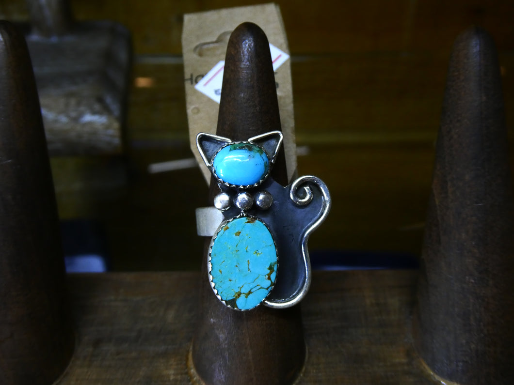 Kingman & White Water Cat Ring