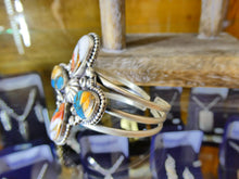 Load image into Gallery viewer, Multi-Color Turquoise Cross Cuff
