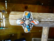 Load image into Gallery viewer, Multi-Color Turquoise Cross Cuff

