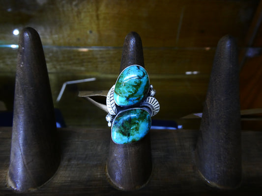 2 Stone Sonoran Gold Ring