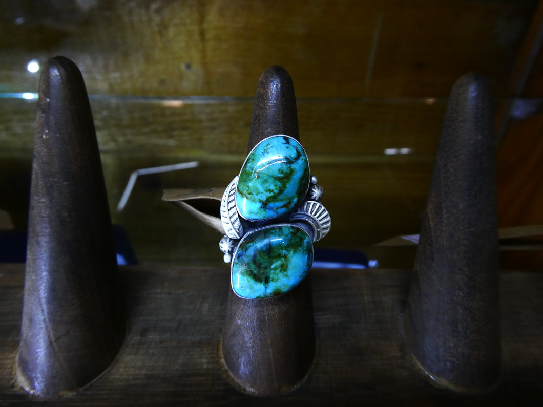 2 Stone Sonoran Gold Ring