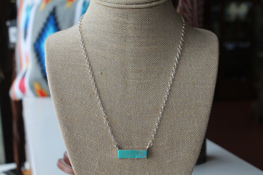 Sterling Silver Kingman Turquoise Necklace