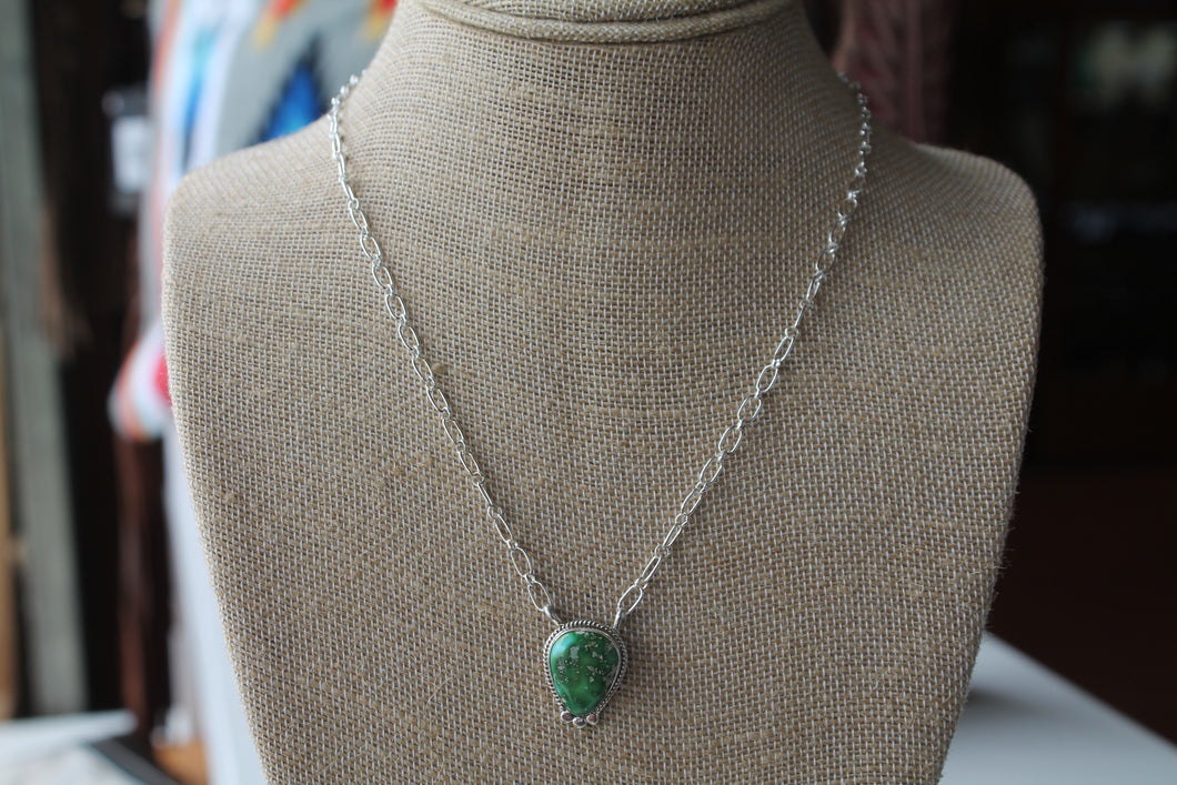 Sharon Sterling Silver Sonoran Gold Teardrop Necklace