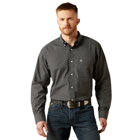 ARIAT WF ABLE CLASSIC BLACK PLAID - MENS SHIRT - 10065782