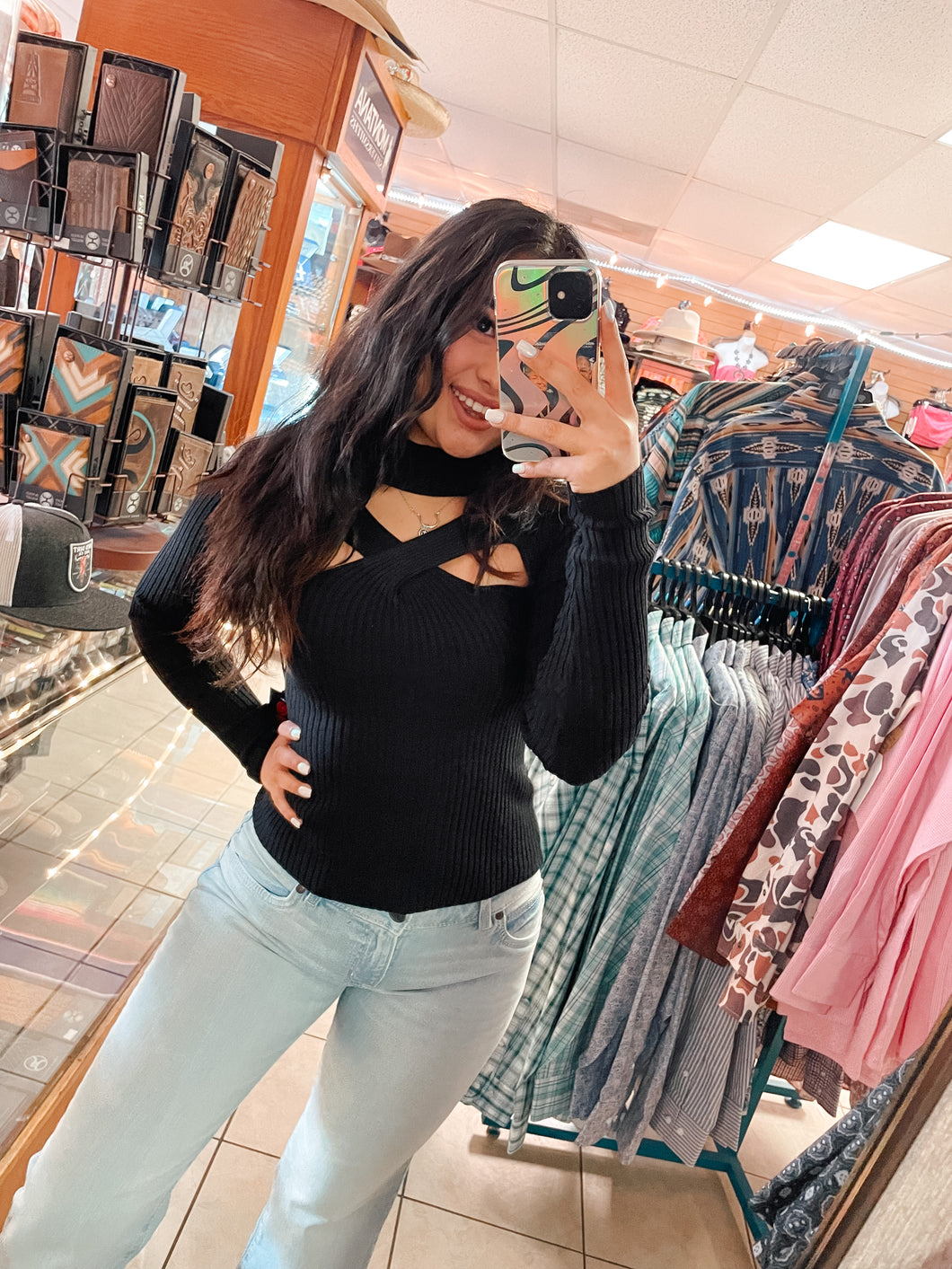 Rock & Roll Ribbed Turtleneck