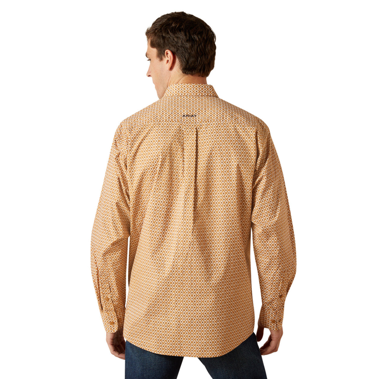 ARIAT BURNIS CLASSIC FIT TAN PRINT - MENS SHIRT - 10062211