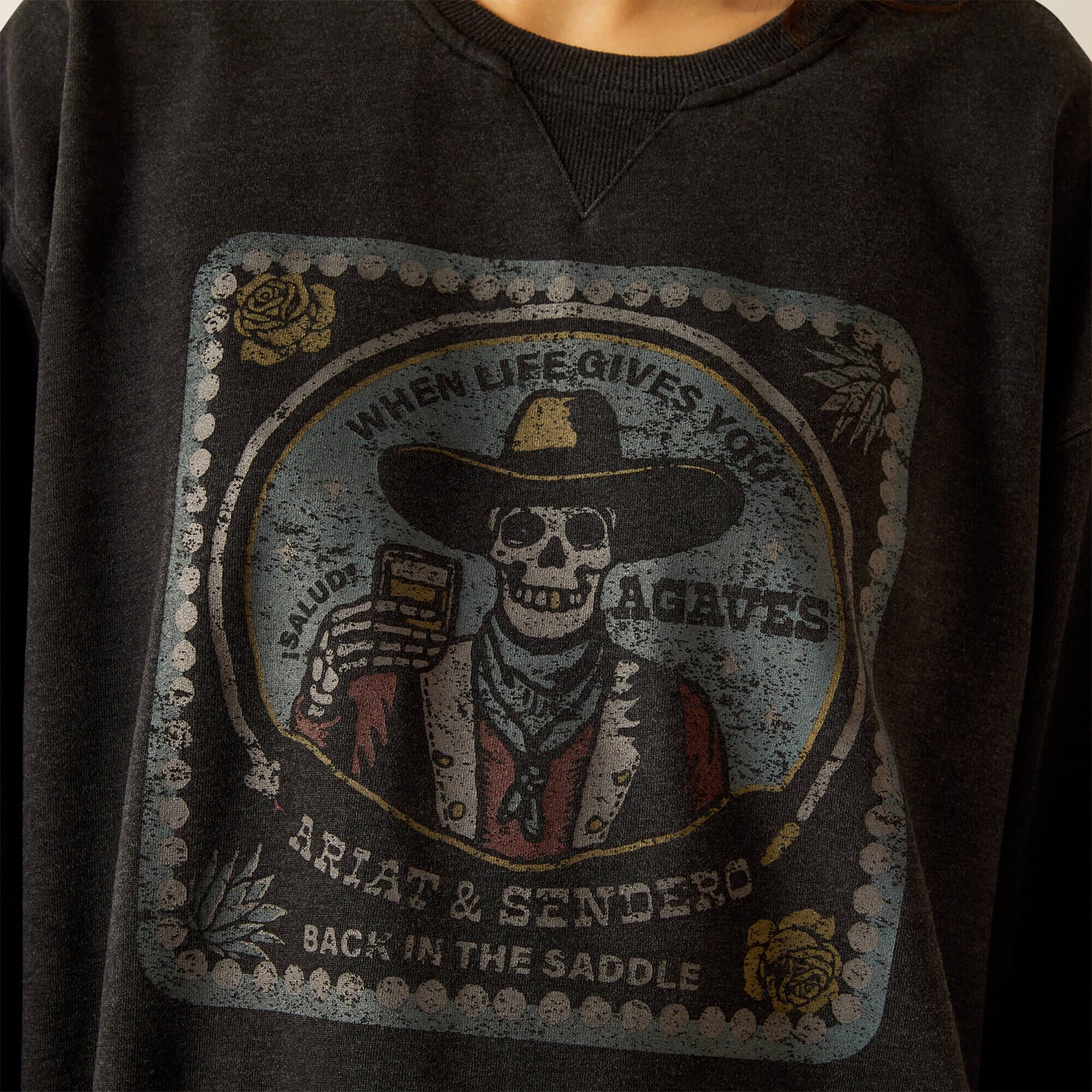 Women’s Ariat Oversize Sendero When Life Gives You Agaves Sweatshirt