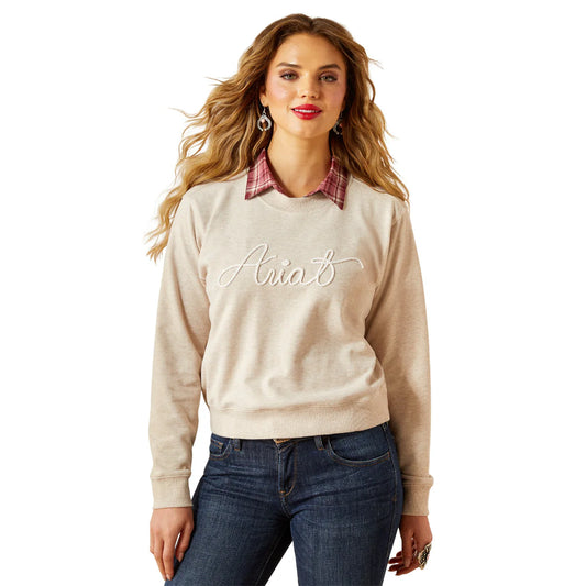 Ariat Ladies Essential Toasted Coconut Crew Sweatshirt 10062736