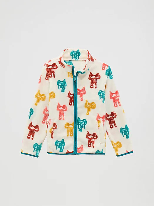 GIRL'S WESTERN FULL ZIP FLEECE JACKET