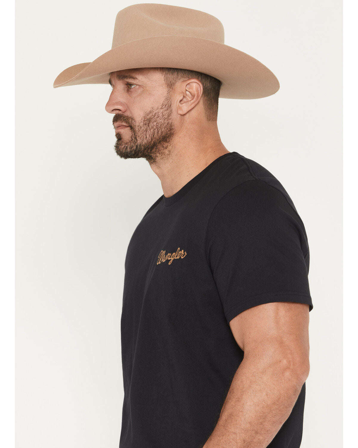 WRANGLER MEN'S COWBOY JIM WATERCOLOR SHORT SLEEVE GRAPHIC T-SHIRT