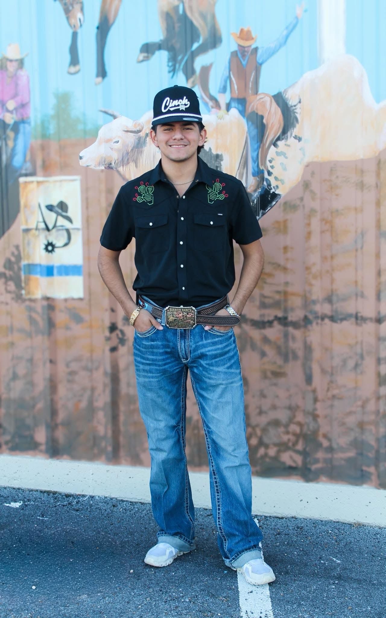 Men’s Cinch Black Camp SS
