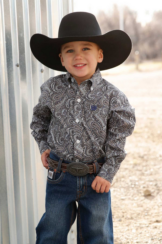 CINCH TODDLER MULTI PASILEY PRINT - KIDS BOYS SHIRT✅