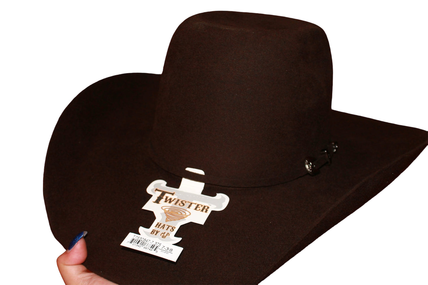🤠Twister Austin 2X Brown Cowboy Felt Hat with Punchy Crown