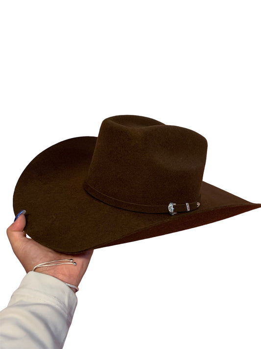 🤠Ariat Brown 2X Wool Cowboy Hat with Square Crown