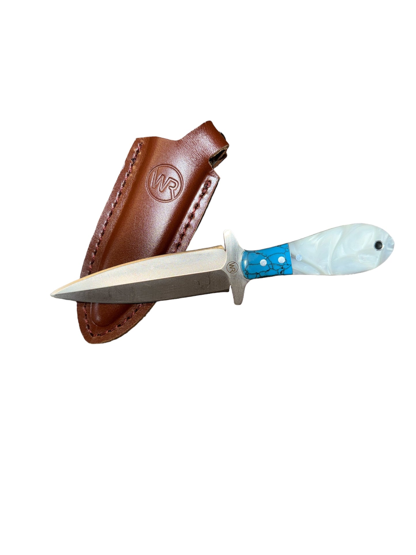 Pearl Agate Vaquero Dagger Knife