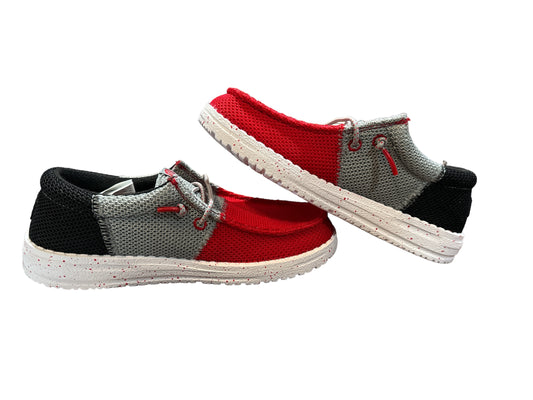 Wally TRI Youth Varsity Mesh- Red/Grey