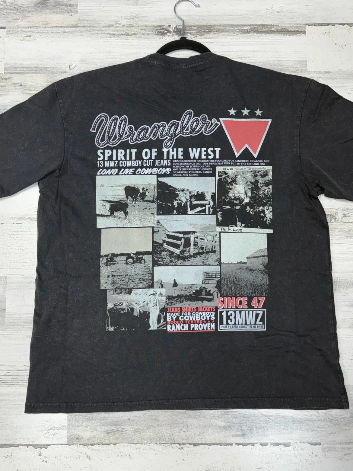 Men’s Wrangler Black Spirit Of The West Tee 🤠