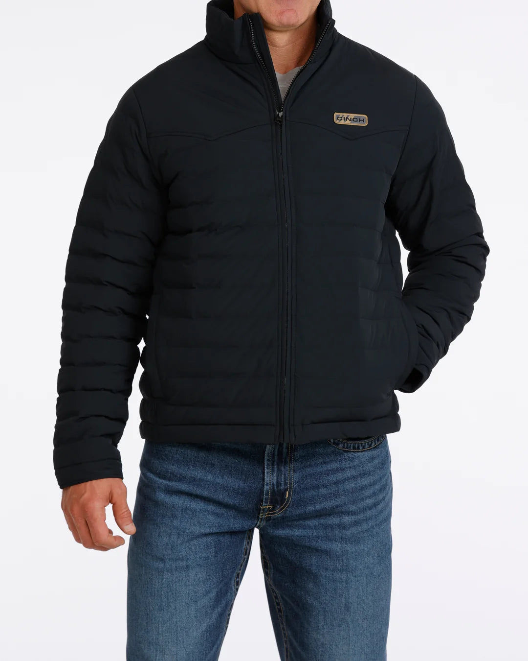 CINCH MEN'S BLACK QUILTED JACKET MWJ1954001🤠