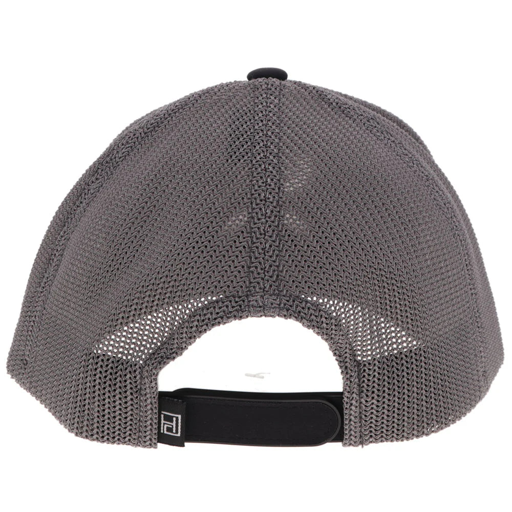 CLASSIC" HAT BLACK/GREY W/WHITE & GREY HOOEY GOLF LOGO🧢✅