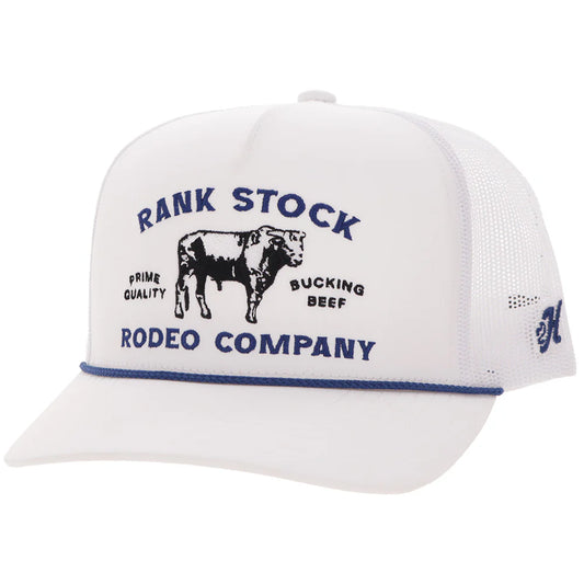 HOOEY
"RANK STOCK" HAT WHITE/BLUE🧢✅