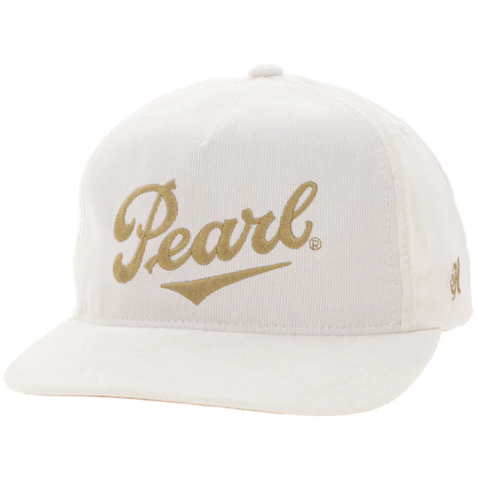 HOOEY
"PEARL" HAT CREAM CORDUROY W/YELLOW STITCHING